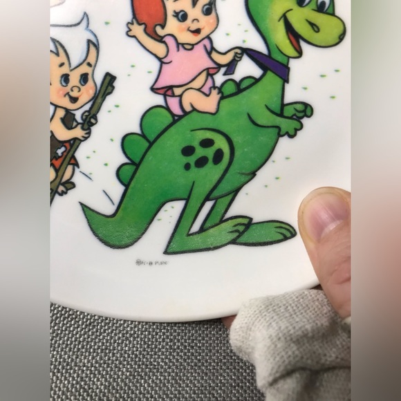 Vintage 60’s Flintstones 3 piece plastic place setting. - Picture 4 of 13